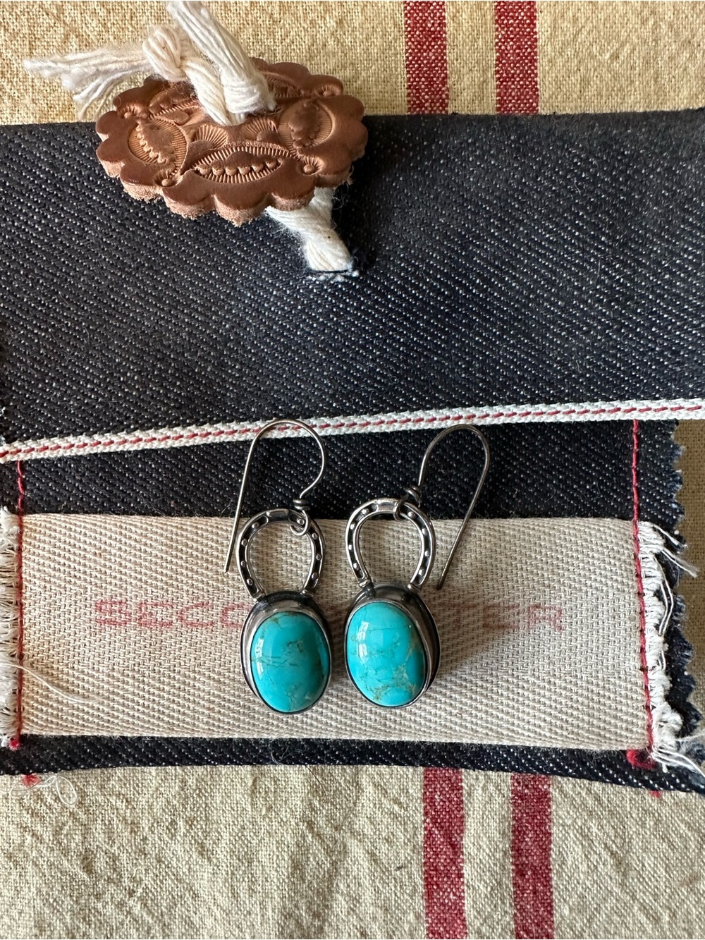 The Second Sister “Lucky” turquoise earrings